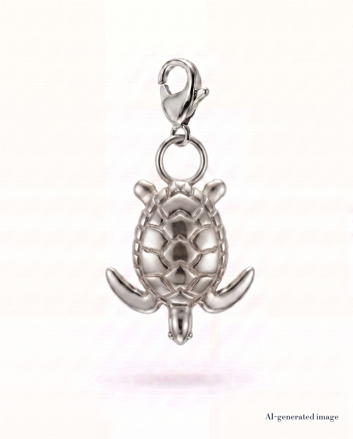Collectable Hawksbill seaturtle charm 316L stainless steel - product picture